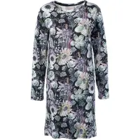 Essenza Emmy Violesta Nachthemd Lange Mouw Antraciet - L