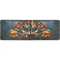 vidaXL Keukenmat wasbaar 60x180 cm meerkleurig