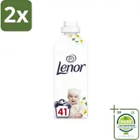 Lenor - Wasverzachter - Gevoelig - Milde Geur - 41 Wasbeurten - Voordeelverpakking - 2 stuks - Wasverzachter -