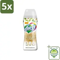 Dreft 5 x - Ultimate Care - Wasverzachter - Geurbooster - Gekleurde Was - Witte Bloem - 15 Wasbeurten - Grootverpakking - Wasverzachter - Geur - Wasmiddel - Kleurbescherming - Wasverzorging