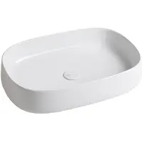 Sapho Jumper keramische opbouwwastafel 60x40cm wit
