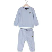 Lyle & Scott Jongens Truien & Vesten Crew Neck & Jogger Set - Lichtblauw - Maat 80/86