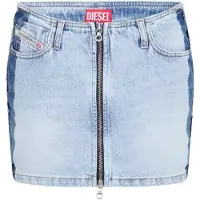 Diesel Ron S4 A-lijn minirok voor dames (normaal model) (Blauwe Denim)