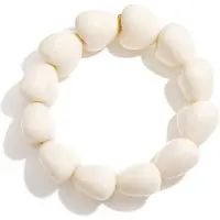 Yehwang Armband met chunky harten kralen