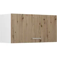 Vicco Hangkast R-Line, Artisanaal eiken/Wit, 80 cm Plat