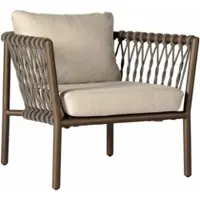 Cotoons Tuinstoel Alba Fauteuil Brons + Kussens Stone