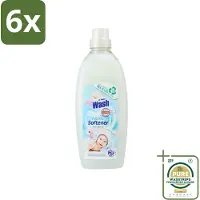 At Home - Wash - Wasverzachter - Sensitive - 20 Wasbeurten - Voordeelverpakking - 6 stuks - Wasverzachter voor alle stoffen - Wasverzachter voor katoen