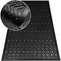 Nestor Merkloze Rubberen Buitenmat 60x90 cm - Antislip & Waterafvoerend