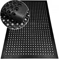 Nestor Merkloze Buitenmat Rubber 80x120 cm met Opritten - Vuil- en Waterafvoerend