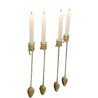 Loberon Kaarsenhouder set van 4 Norélie