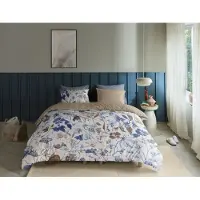 Beddinghouse Dekbedovertrek Louise Blue Katoen-200 x 200 / 220 cm | 2-Persoons