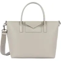 Lancaster handtas, model Sac Cabas Main Maya, dubbele handgreep, kleur ivoor
