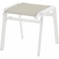 Hartman Voetenbank Aruba Hocker Royal White Frame Beige Textylene