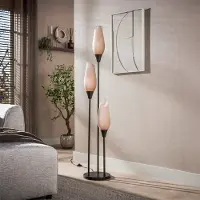 Zijlstra Vloerlamp Cocoon, bruin / roest, Woon-/ Eetkamer, Glas, Scandinavisch, vloerlamp