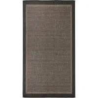 vidaXL Buitenkleed platgeweven 80x150 cm donkerbruin