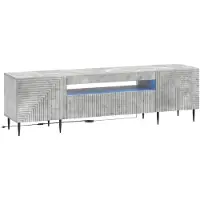 vidaXL LED tv-meubel HAARLEM 153 x 35 x 43 cm Betongrijs Bewerkt hout