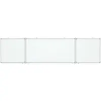 vidaXL Whiteboard magnetisch inklapbaar 160x40x1,7 cm aluminium