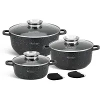 Edenberg 6-delige Marmite Set met Deksel - Geschikt voor Inductie