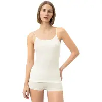 Mey Spaghettitop Serie Wool&Silk Wit | Maat 46