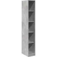 vidaXL Garderobekast, betonkleur, 30x50x200 cm, houtvezelplaat
