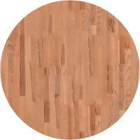 vidaXL Tafelblad rond Ø80x1,5 cm massief beukenhout