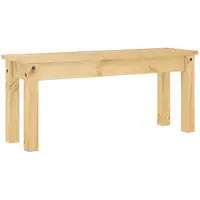 vidaXL Eetkamerbank Panama 105x30x45 cm massief grenenhout