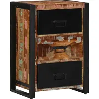 vidaXL Ladekast Multicolor 50x35x70 cm Massief Hout Hergebruikt