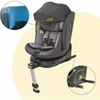 MODFU - Autostoel - 360° Draaibaar - Isofix - I-Size R129 - Zwart - 40-150 Cm