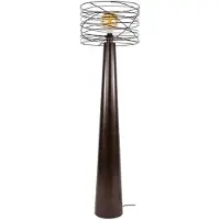 AnLi Style AnLi Stijl Vloerlamp Curl 1L, bruin