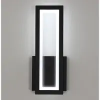 Riserva LED Wandlamp modern minimalistisch rechthoekig wit, 16W warm wit 3000K Ra80, aluminium + acryl, 32*12,5cm, voor trap gang balkon zolder