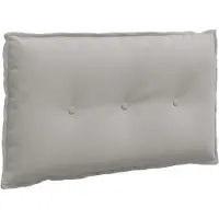 vidaXL Rugkussen Lichtgrijs 80 x 50 cm Microvezel Stof