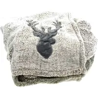 Kaemingk Kerstsprei met rendierfiguur - H170cm - B130cm