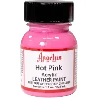 Angelus Leather Acrylic Paint - textielverf voor leren stoffen - acrylbasis - Hot Pink - 29,5ml