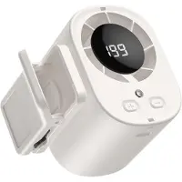 VHV -Draagbare Mini-Ventilator - High-Speed Handventilator met Clip - Oplaadbare Riemventilator met USB - Stille Handsfree Nekventilator voor Paraplu, Festival en Outdoor - Beige
