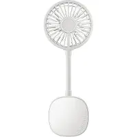 Snq 3-in-1 Magnetische Bureauventilator - Met Telefoonhouder - Draagbare Oplaadbare Handventilator - 900 mAh Batterij - 3 Windsnelheden - Geschikt voor Kantoor, Thuis en Reizen - Wit