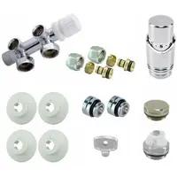 Riko Onderblok Set Haaks Rechts 16 x 2,0 mm - Chroom