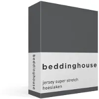 Beddinghouse katoen - Hoeslaken - 180 x 200/220 cm Pocket depth: 40 cm - Grijs