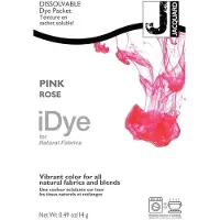 Creativ Company iDye Textielverf Roze - Kledingverf - Stoffenverf - Voor Katoen Zijde Linnen en Rayon - 14 gram
