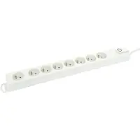 Profile 8V Stekkerdoos met schakelaar 1.5m Wit