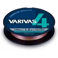 Varivas 4 PE 0.6 Vislijn 150m 10lb Multi - Sterke & Duurzame Vislijn