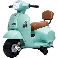 AIYAPLAY Electric Ride-on Motorcycle-Kunststoff, Stahl-66,5L x 38B x 52H cm-Grün