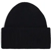 Profuomo Heren Mutsen Beanie Wool - Zwart - Maat ONESIZE