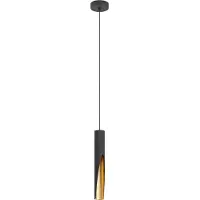 Eglo Hanglamp Barbotto, zwart, Woon-/ Eetkamer, metaal, Modern