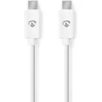 Nedis USB-C-kabel | USB 2.0 | 60 W | 480 Mbps | 3 m | Wit - CCGB60700WT30