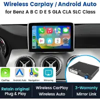 Junsun Draadloze CarPlay Android Auto Interface Module NTG4.5/4.7 Geschikt voor Mercedes Benz A B C CLA CLS E GLK ML