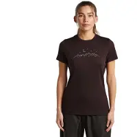 Icebreaker - Women's Merino150 TechLite S/S Sparkling Stars - Merinoshirt XS, bruin