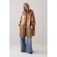 Summum Woman Jacket Metallic Rain Cacao Maat: M | Regenjassen Outlet | Dames