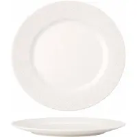 Cookinglife Dinerborden - CampVibe - Outdoor - Kunststof - Onbreekbaar - Wit ø 28 cm - 4 Stuks