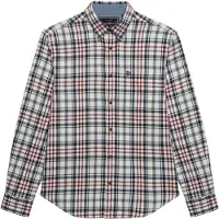 Superdry Overhemd donkerblauw / oranje / karmijnrood / wit