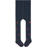 Falke Cute Ladybug dun gedessineerd katoen panty baby blauw - maat 62-68